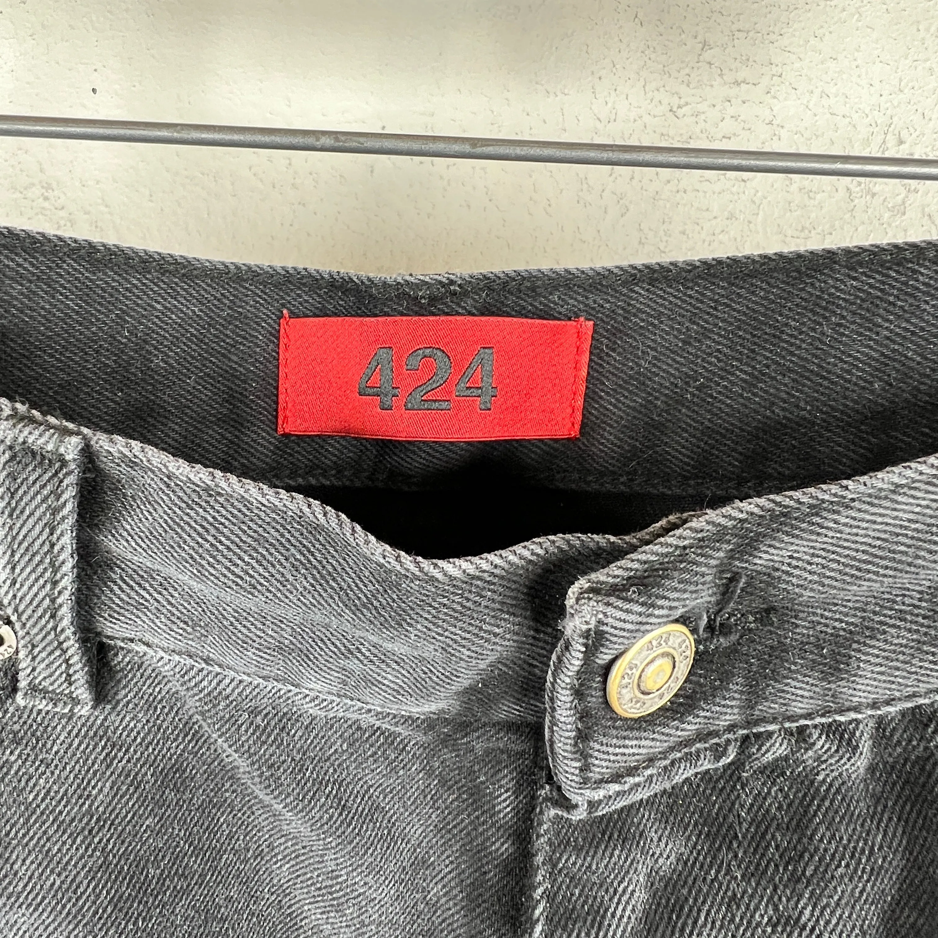 424 Black Denim Jeans