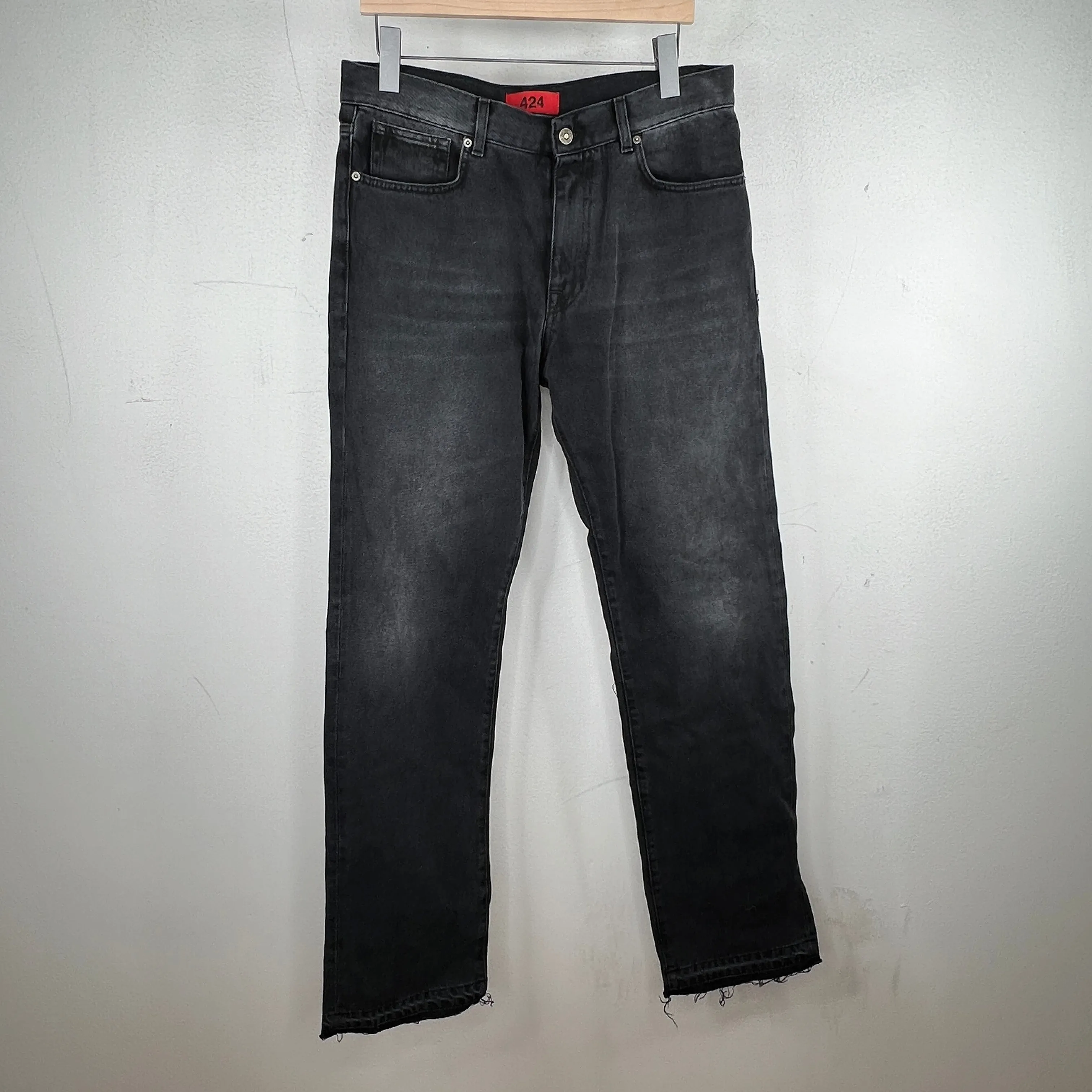 424 Black Denim Jeans