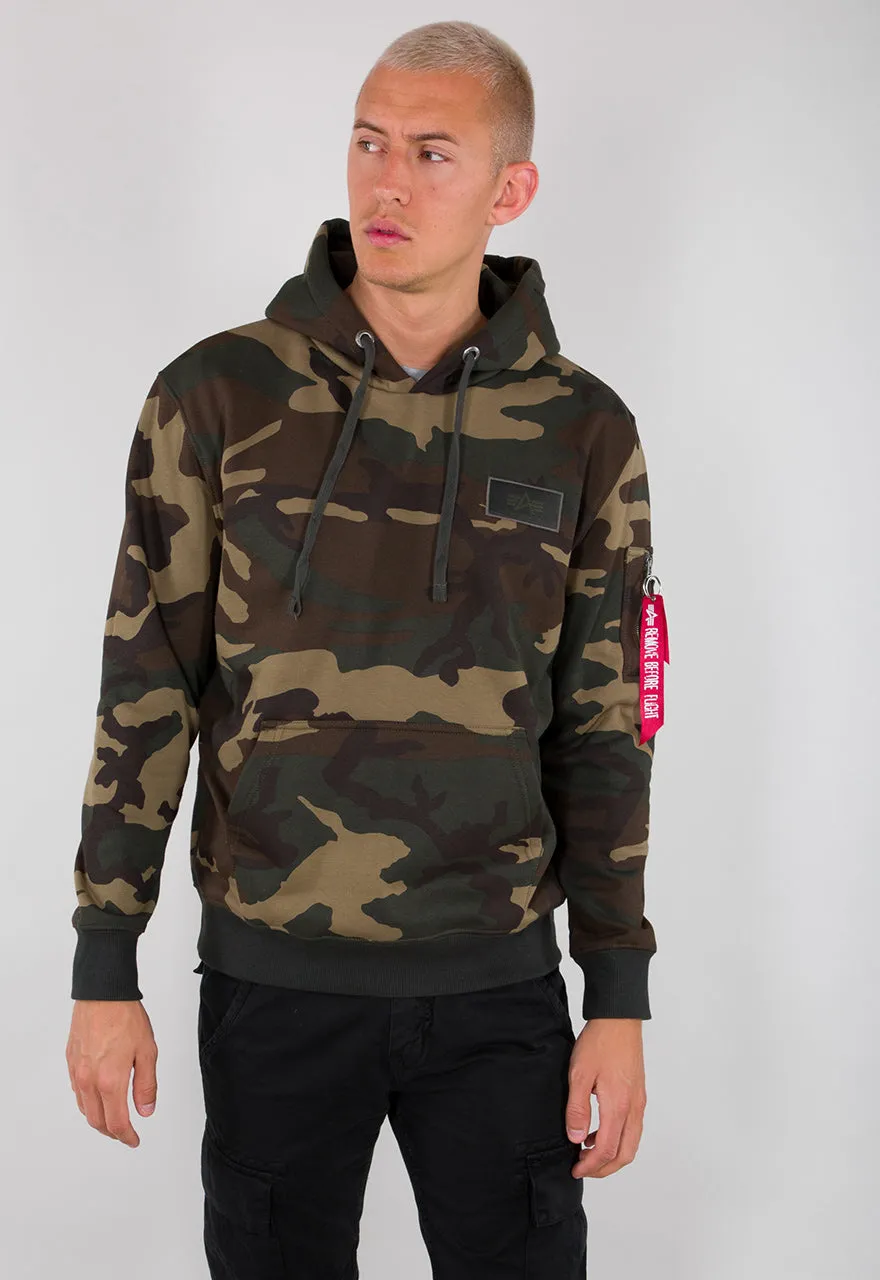 Alpha Industries Backprint Hoodie Woodland Camo Green Orange 178318-65