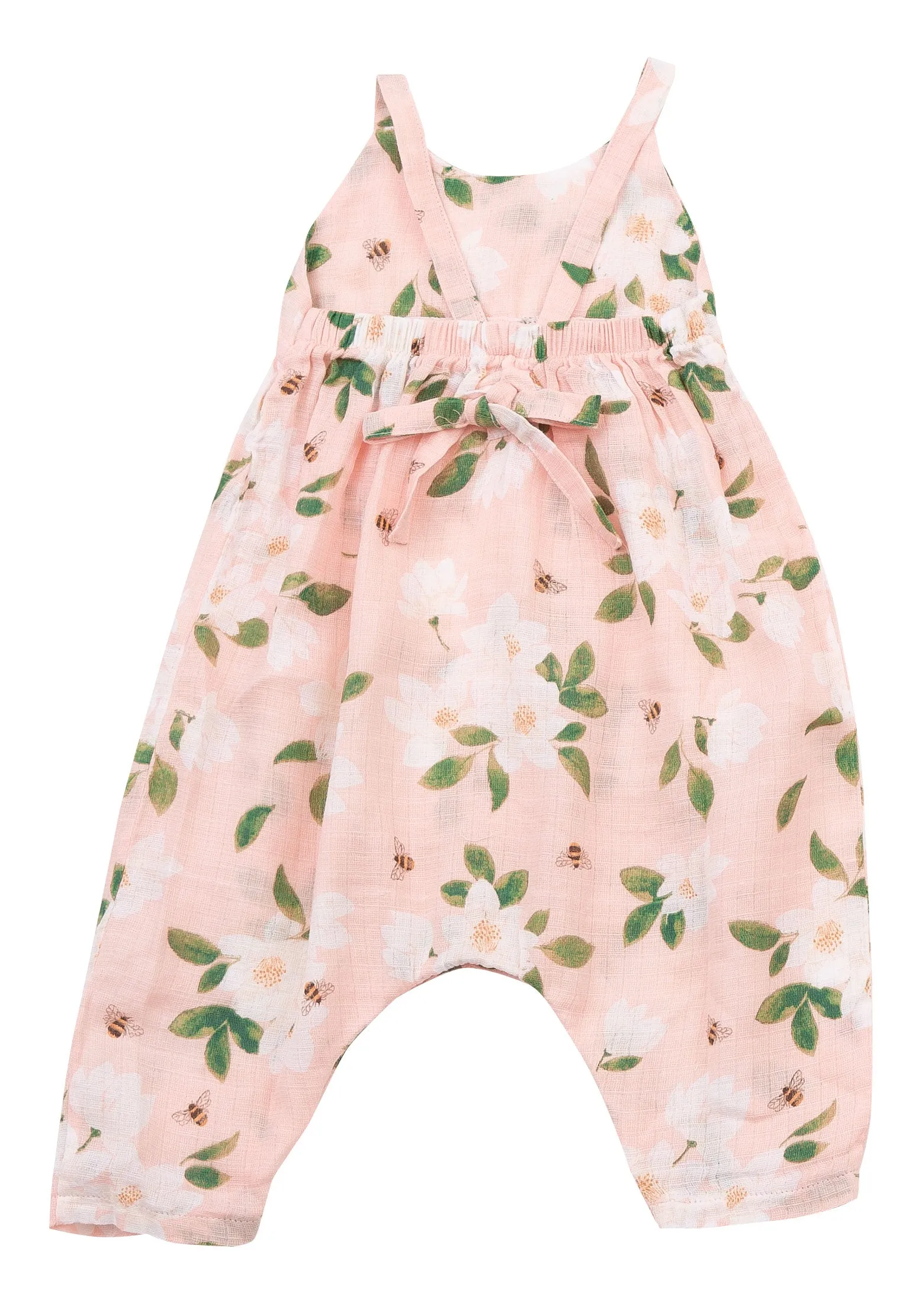 Angel Dear Magnolias Tie Back Romper