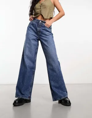ASOS Dad Jeans in Navy