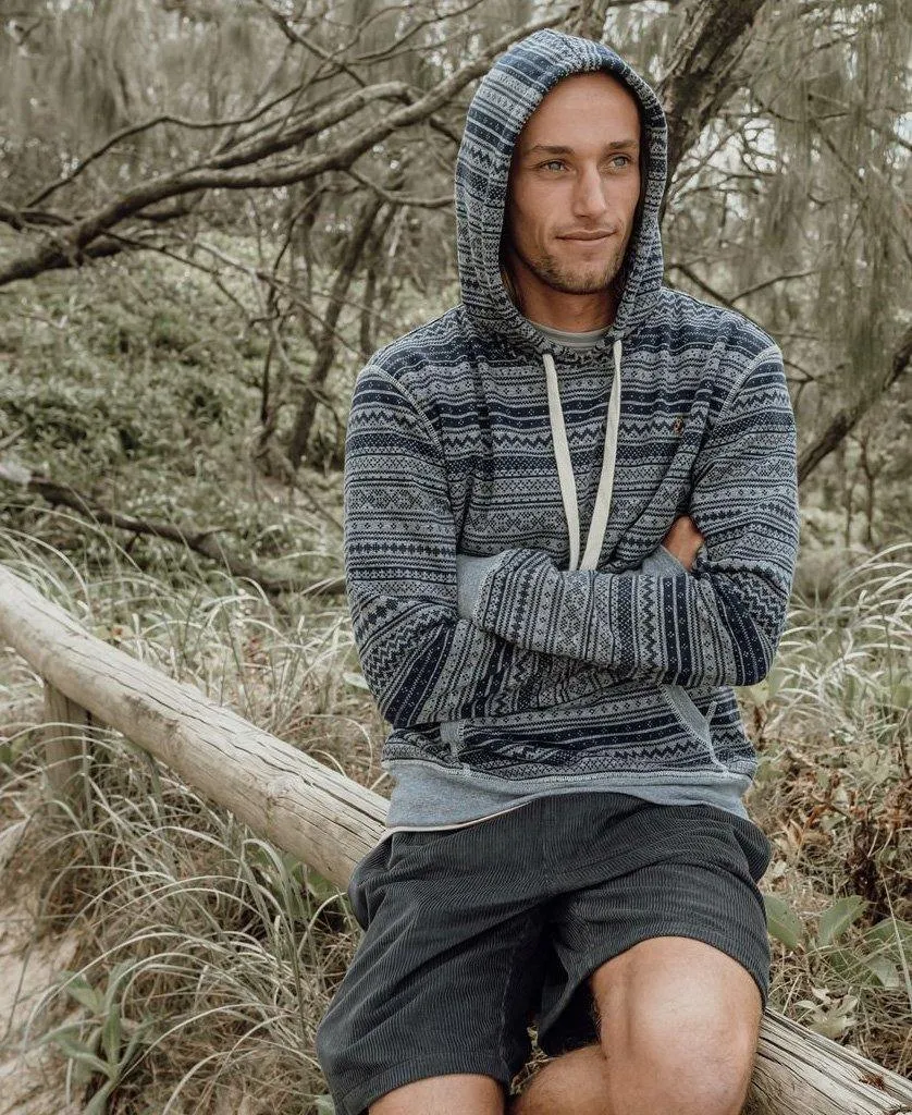 Aztec Hoodie | Wash Navy
