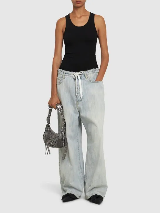 Balenciaga   Baggy cotton denim jeans 