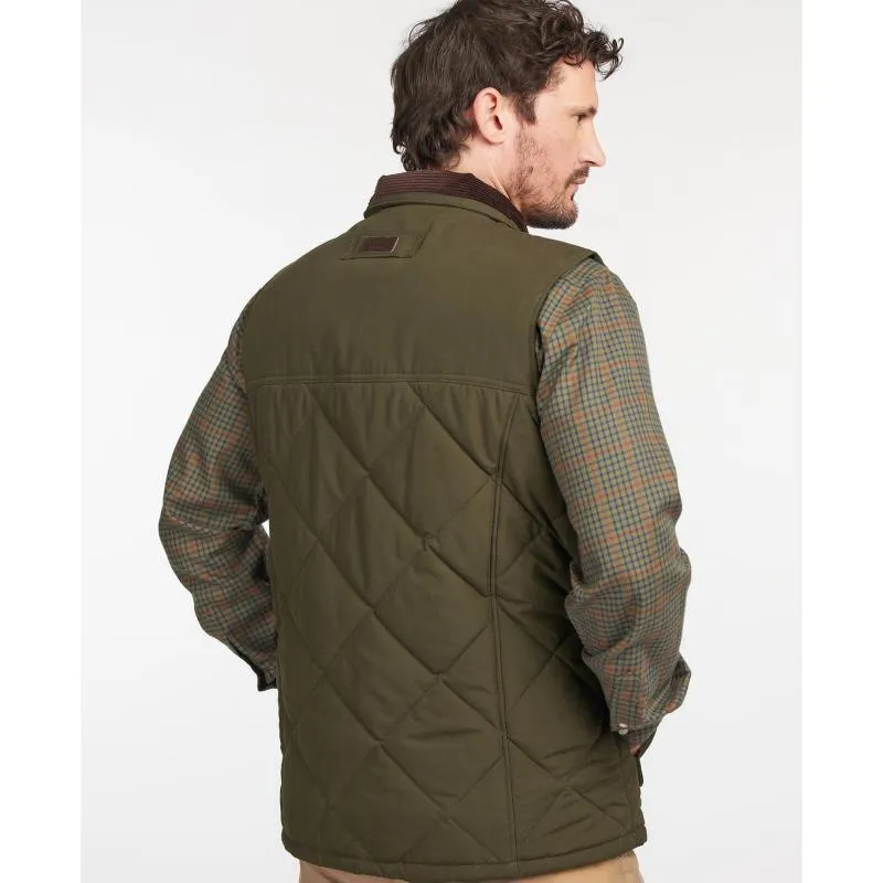 Barbour Winterdale Quilted Mens Gilet - Dark Olive
