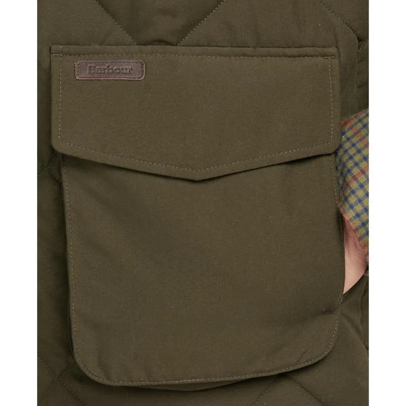 Barbour Winterdale Quilted Mens Gilet - Dark Olive