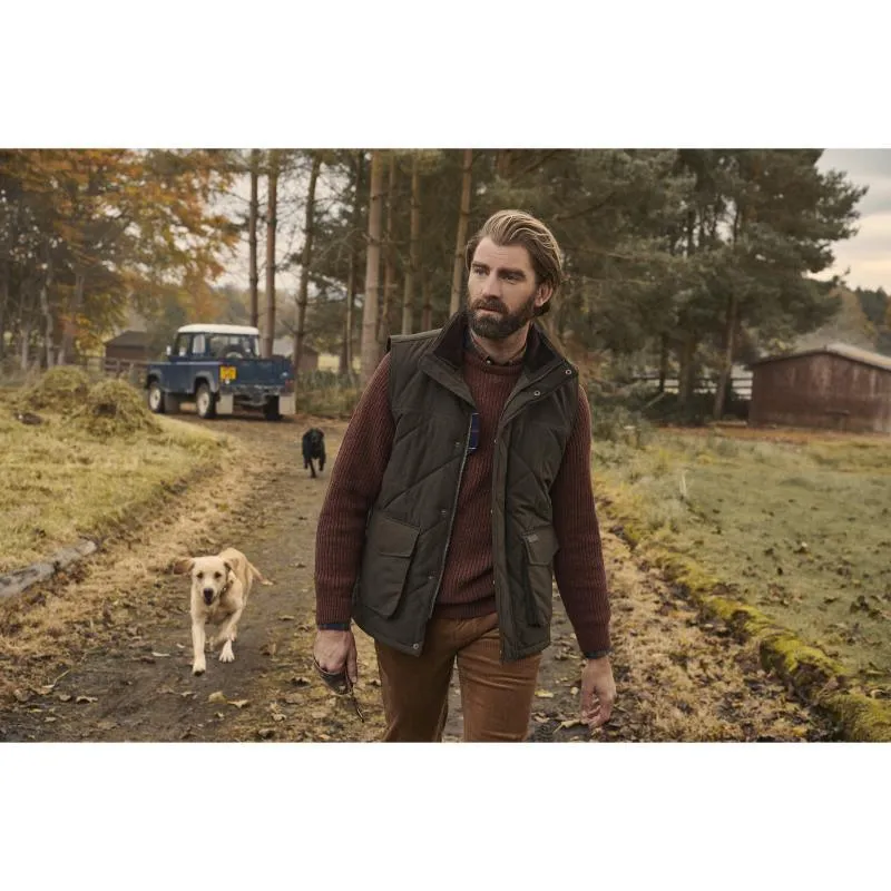 Barbour Winterdale Quilted Mens Gilet - Dark Olive