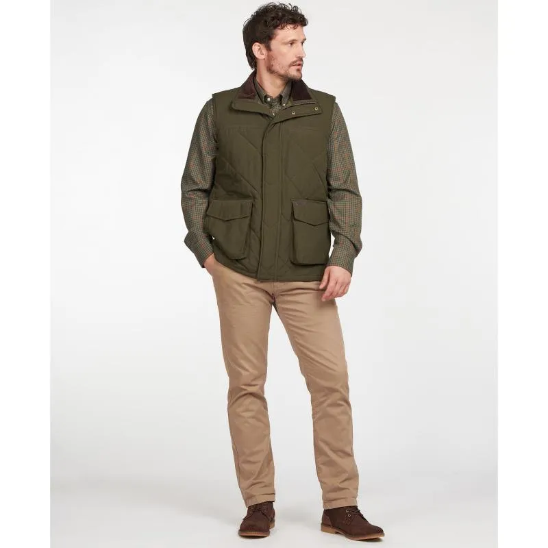 Barbour Winterdale Quilted Mens Gilet - Dark Olive