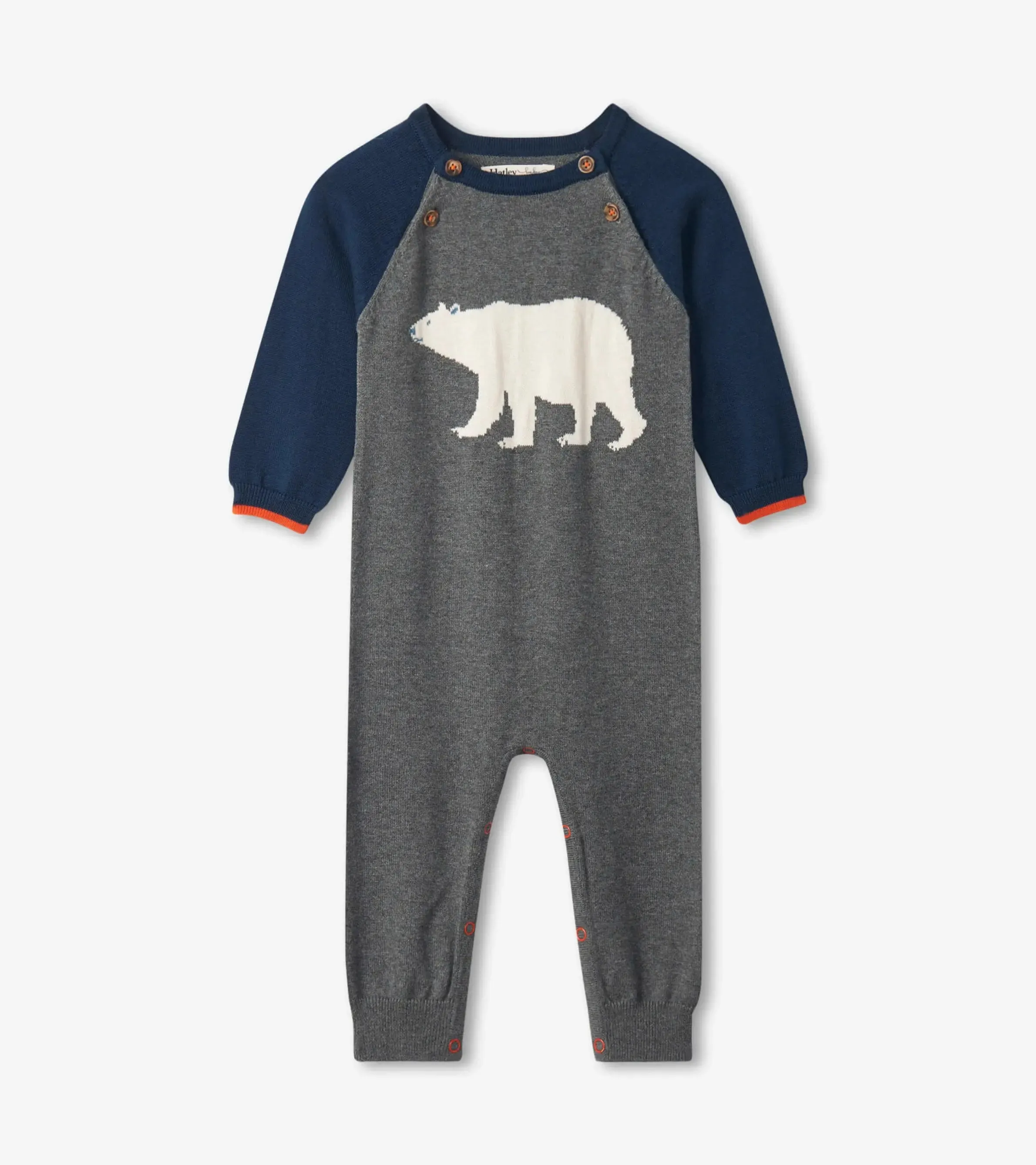 Bear Cub Baby Sweater Romper | Hatley