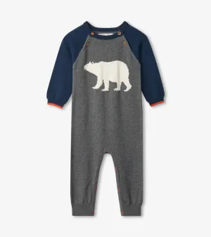 Bear Cub Baby Sweater Romper | Hatley