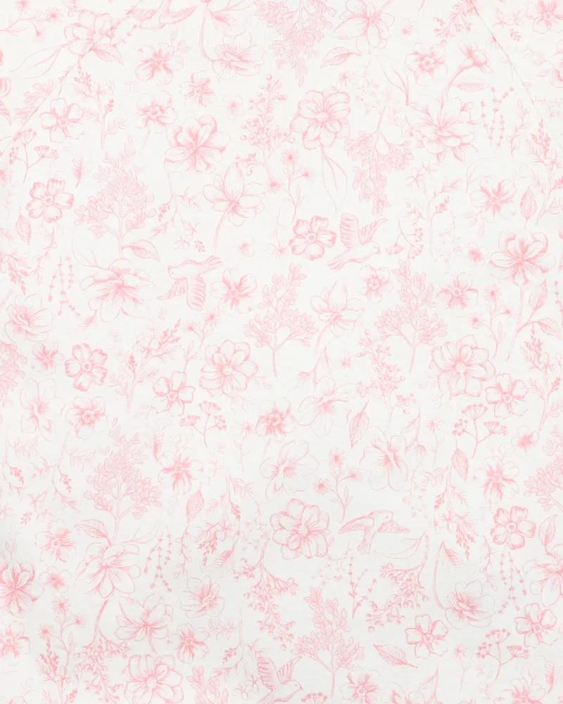 BEBE EVIE TOILE PRINT LS ONESIE