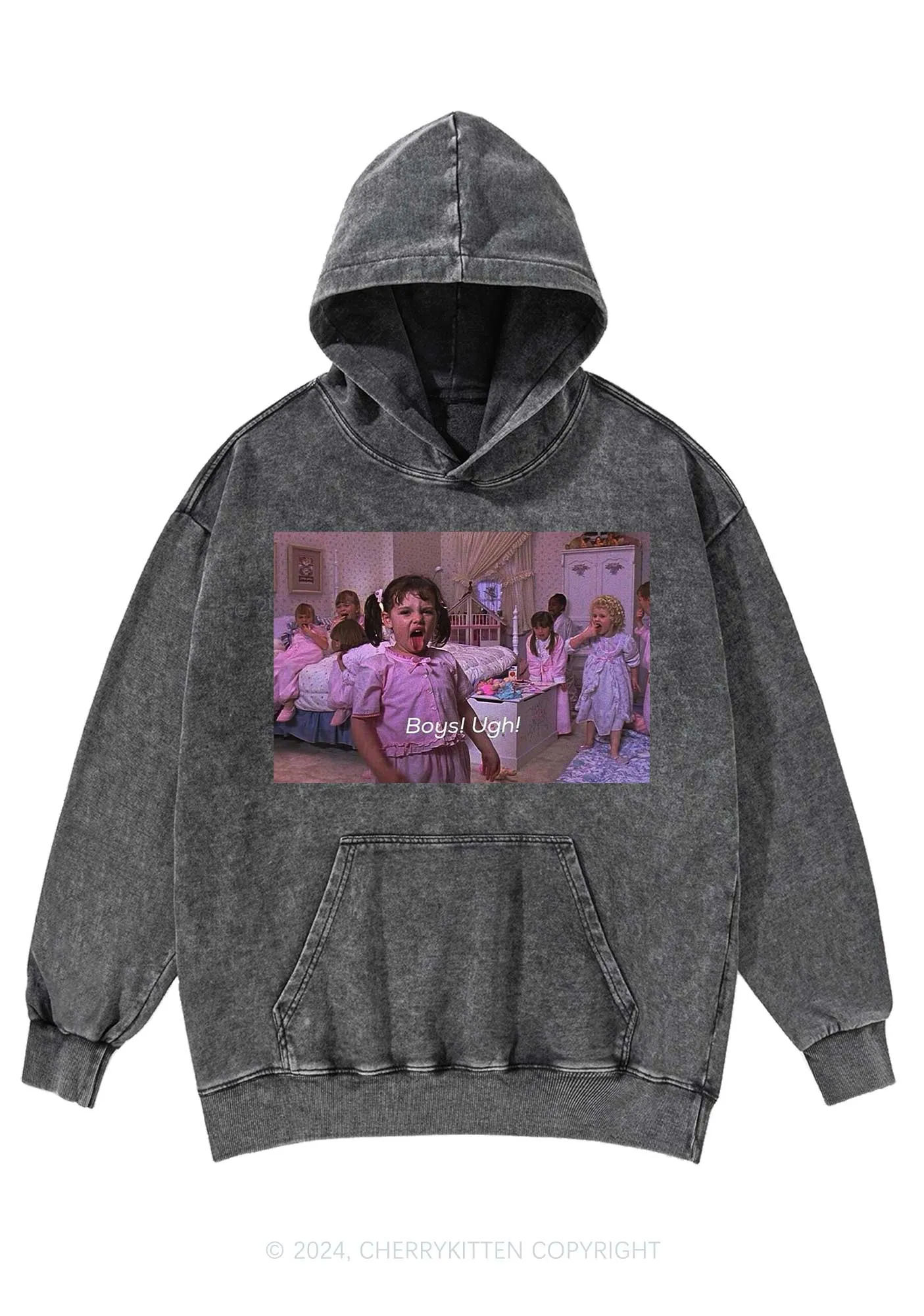 Boys Ugh Y2K Washed Hoodie Cherrykitten