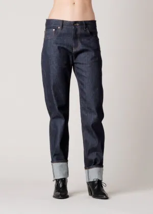 Brooklyn Denim Co. Raw Selvedge Stretch Denim USA Made Boyfriend Jean