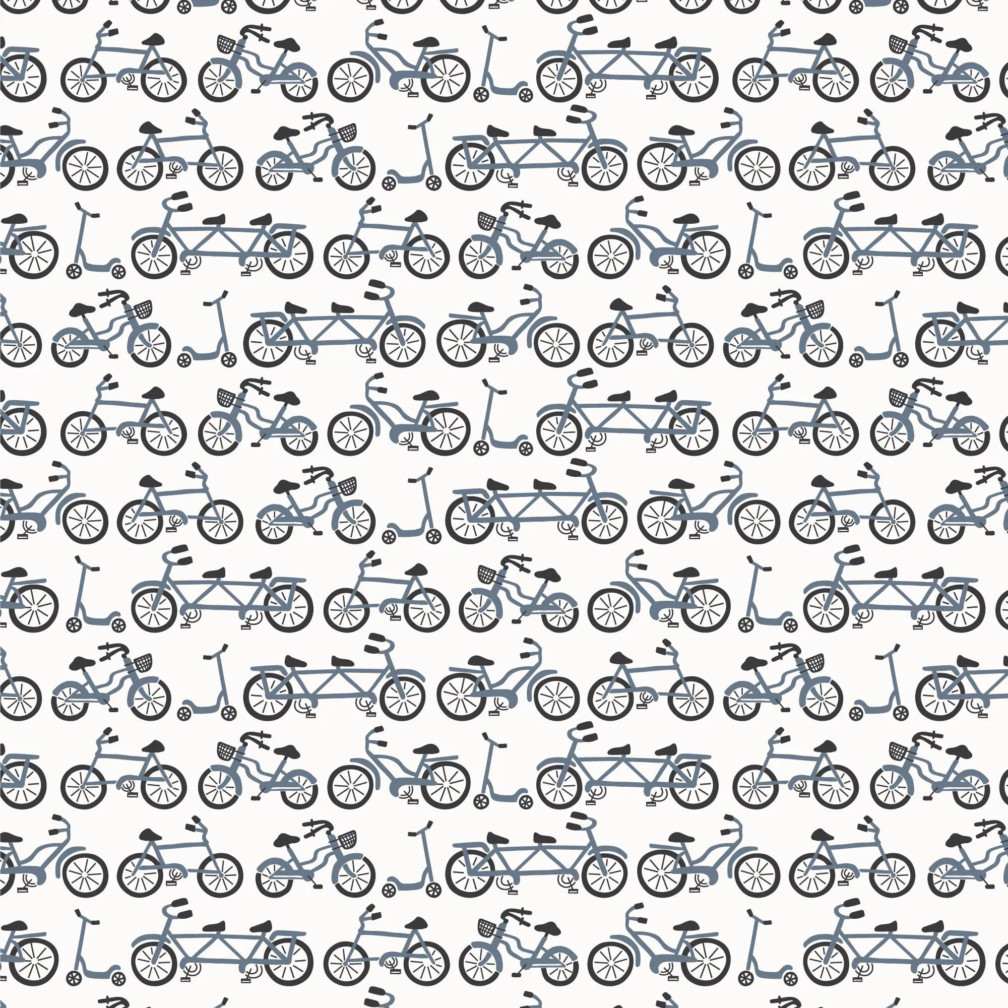 Bubble Romper - Bikes Slate Blue