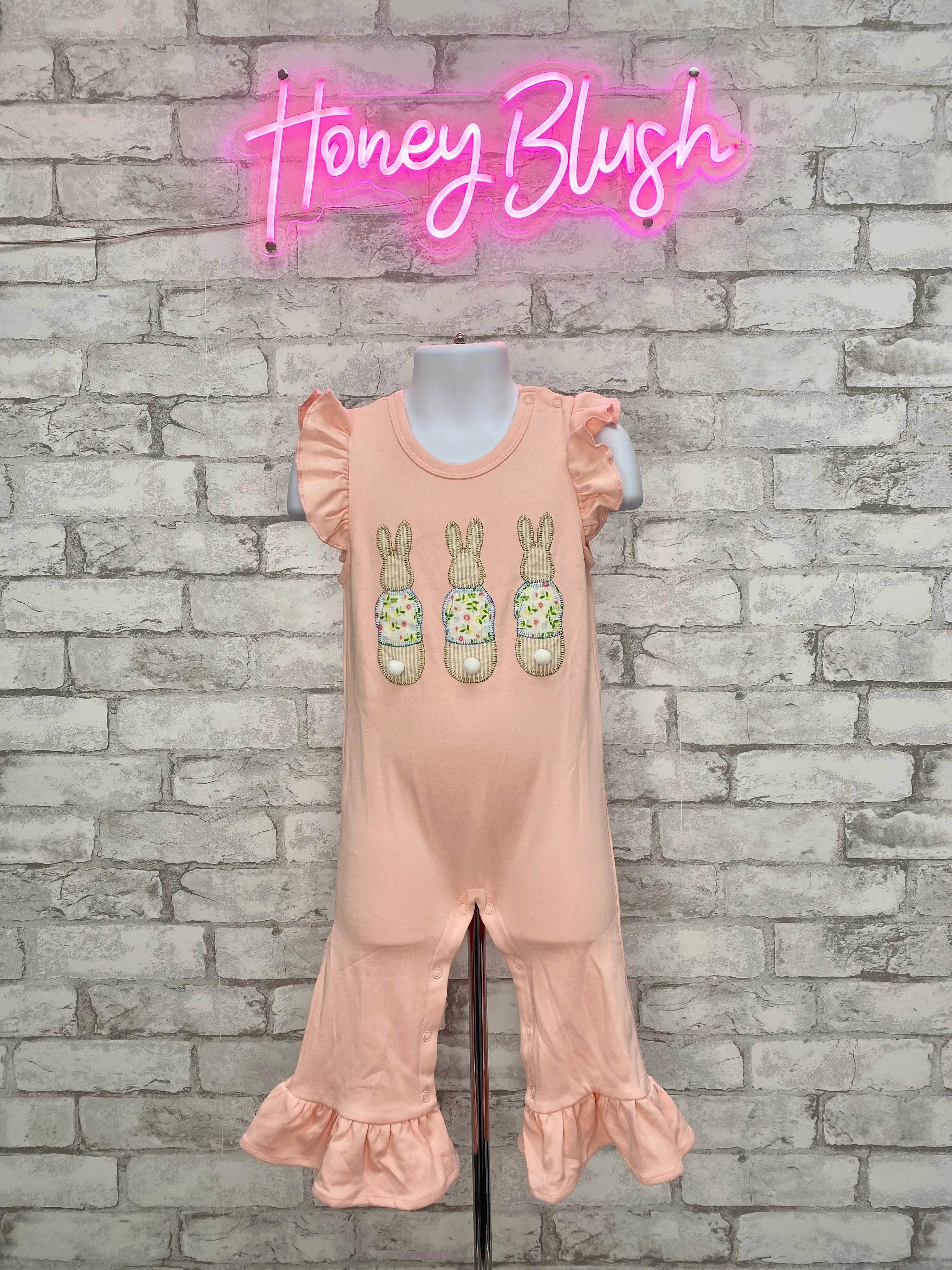 Bunny Hop Girls Romper