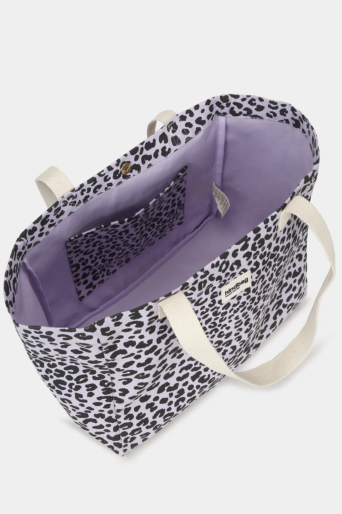 Cabas Claude Léopard lilas