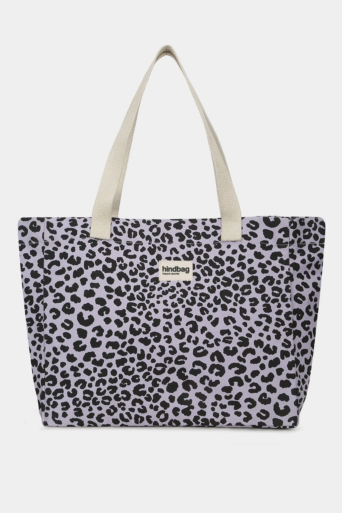 Cabas Claude Léopard lilas