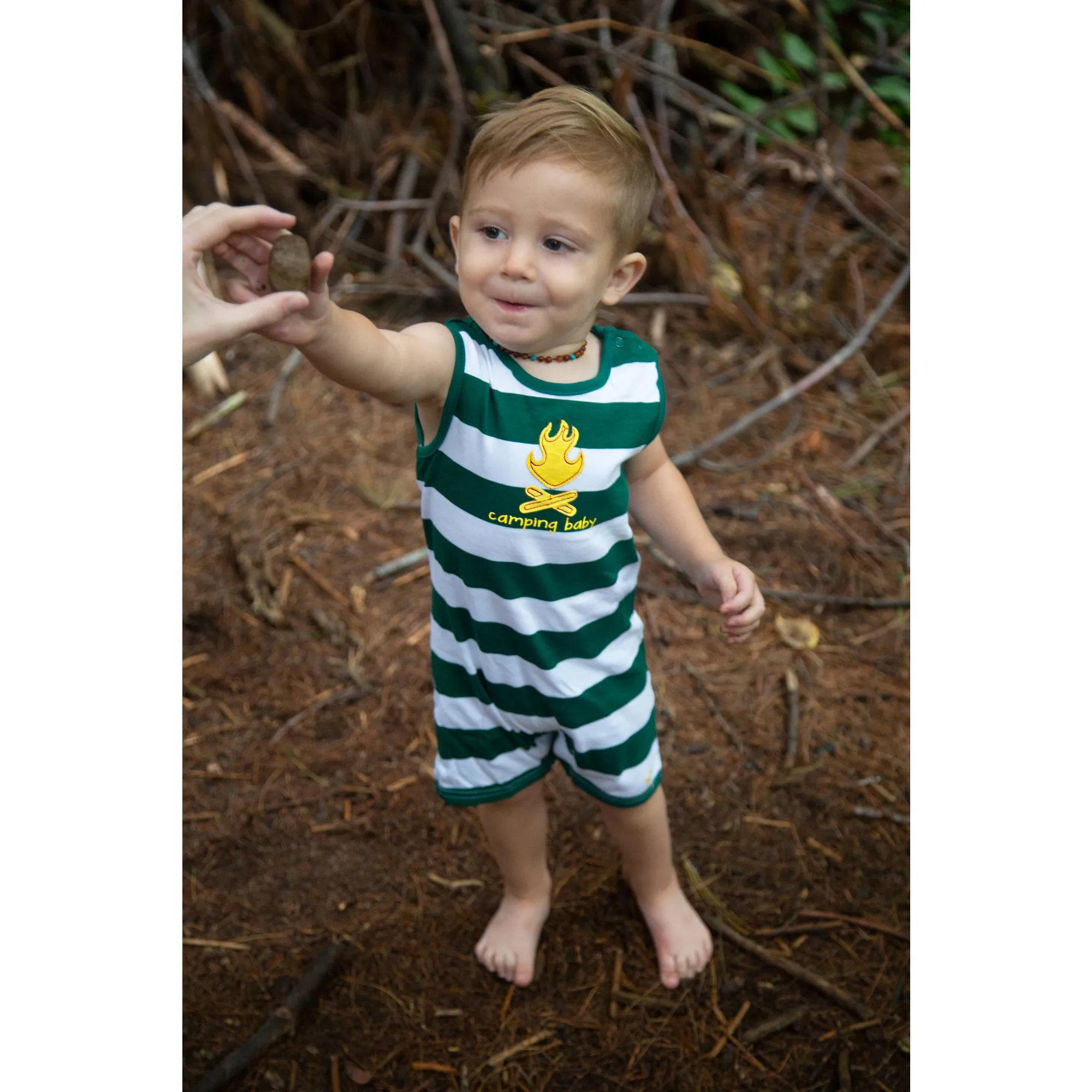 Camping Baby Boy Romper