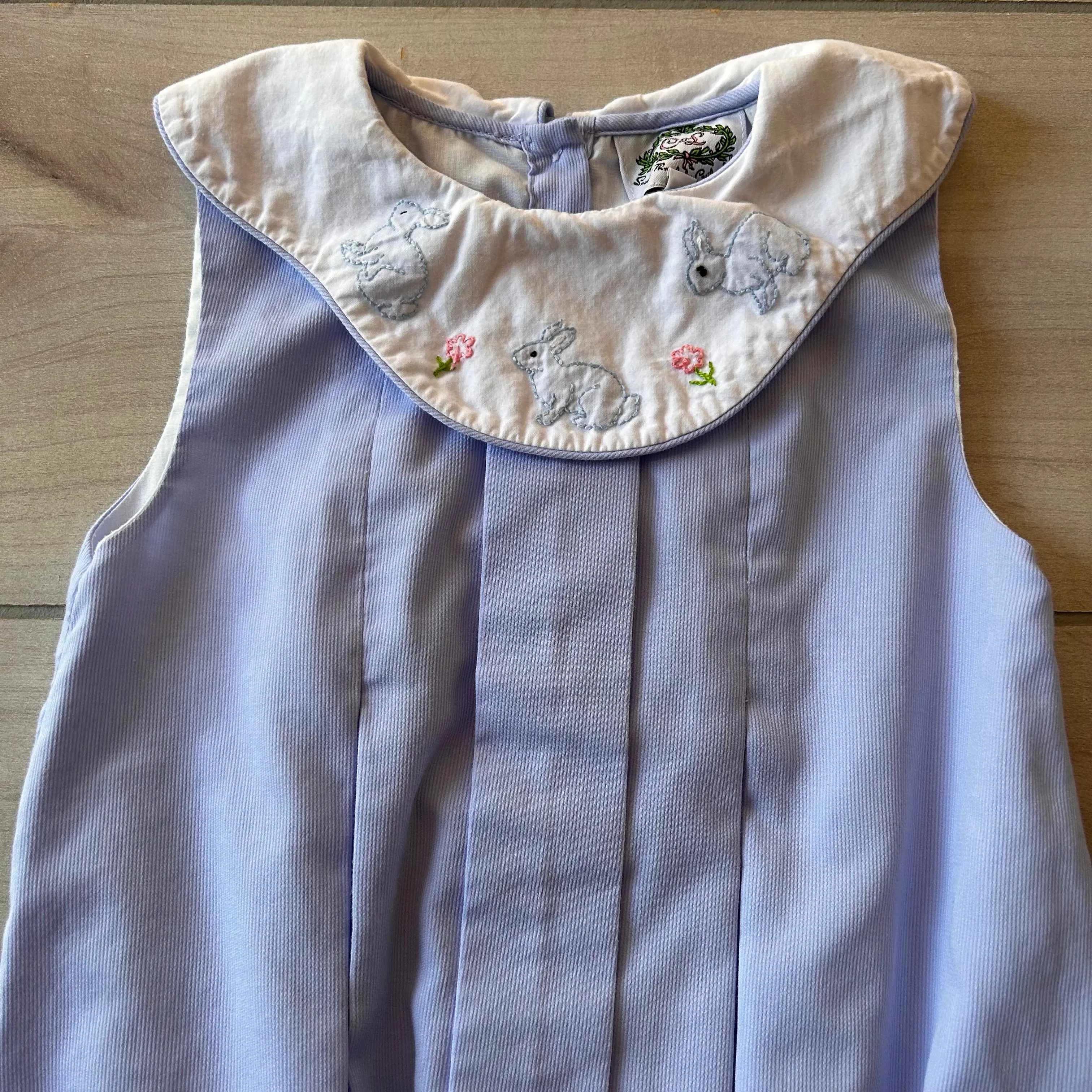 Cecil and Lou Smocked Bunny Bubble Romper