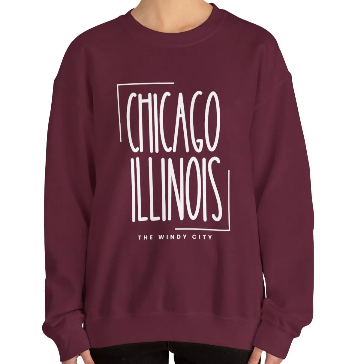 Chicago Illinois Essence: Women's Sweatshirt for Urban Style and Cozy Comfort