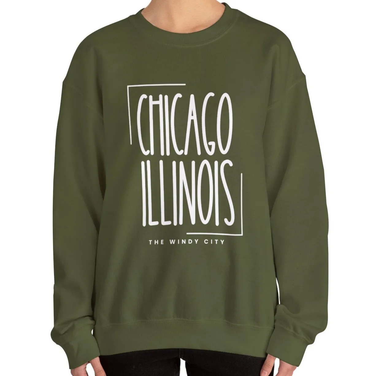 Chicago Illinois Essence: Women's Sweatshirt for Urban Style and Cozy Comfort