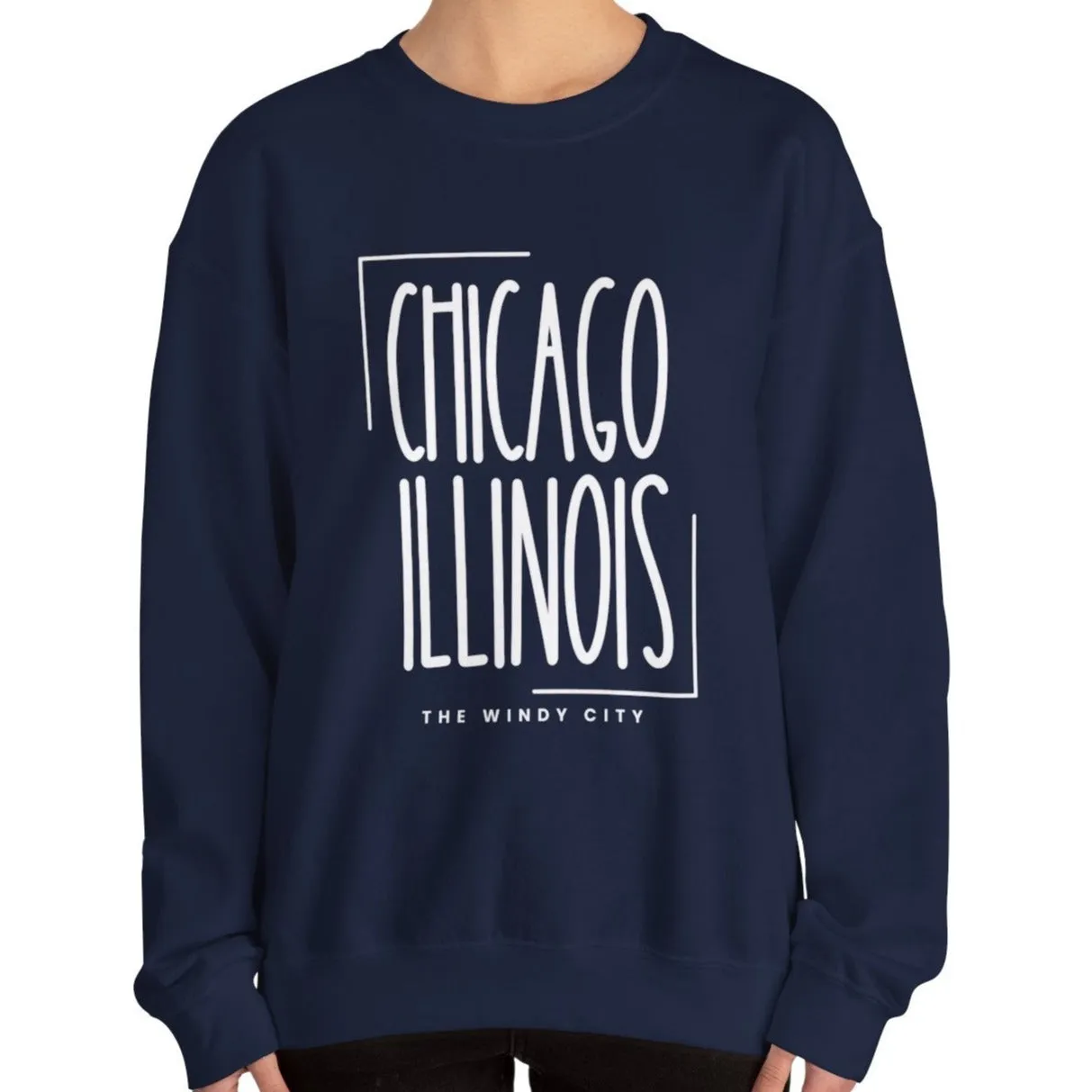 Chicago Illinois Essence: Women's Sweatshirt for Urban Style and Cozy Comfort