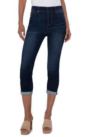 Chloe Crop with Rolled Cuff