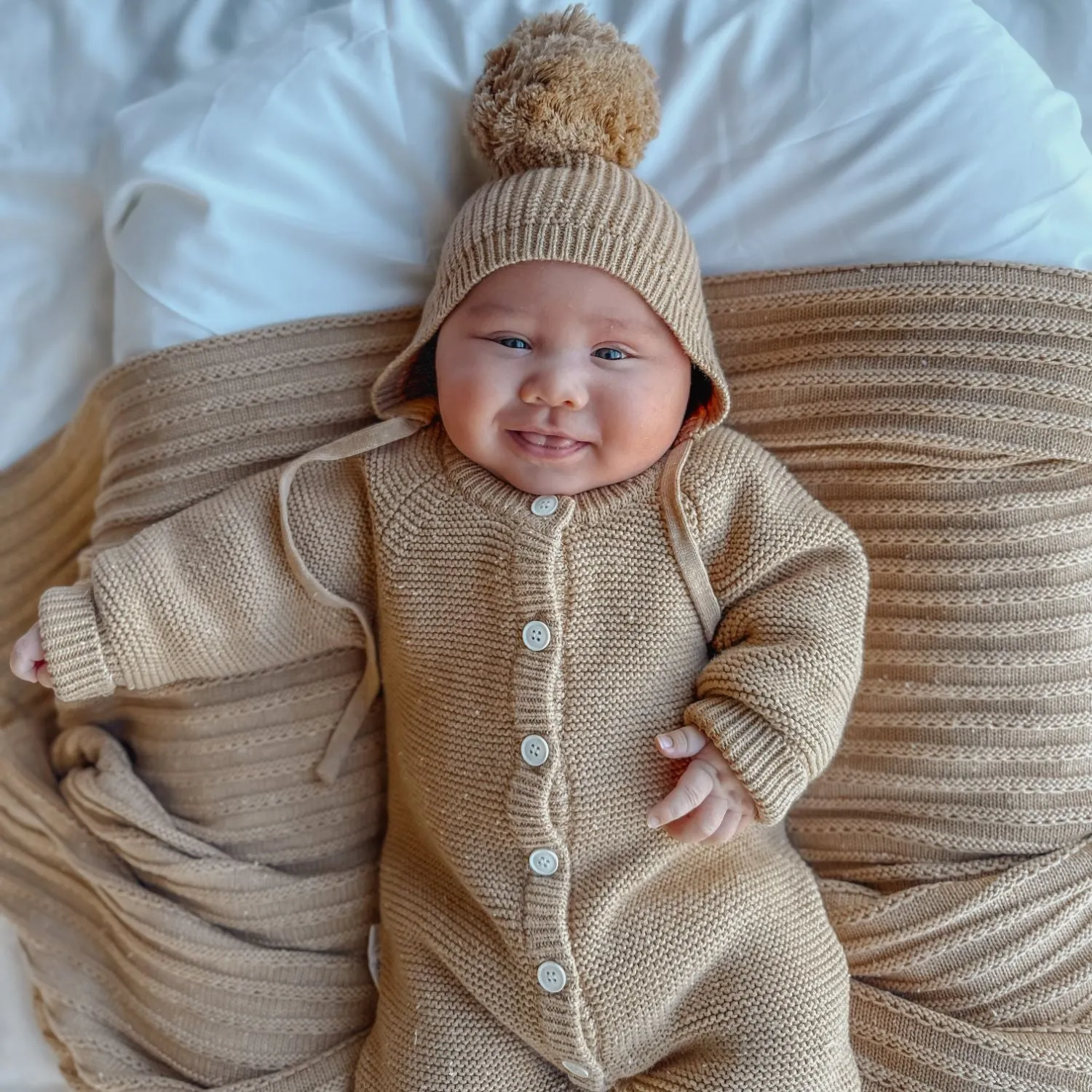 CLASSIC KNIT ROMPER | MAPLE FLECK