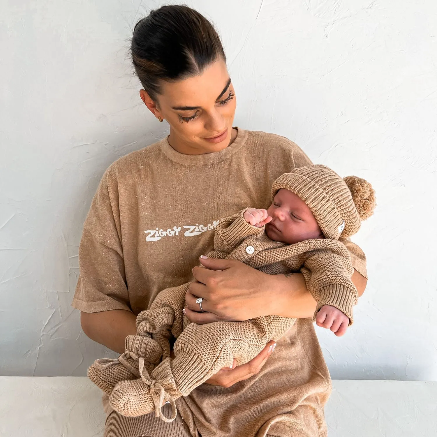 CLASSIC KNIT ROMPER | MAPLE FLECK