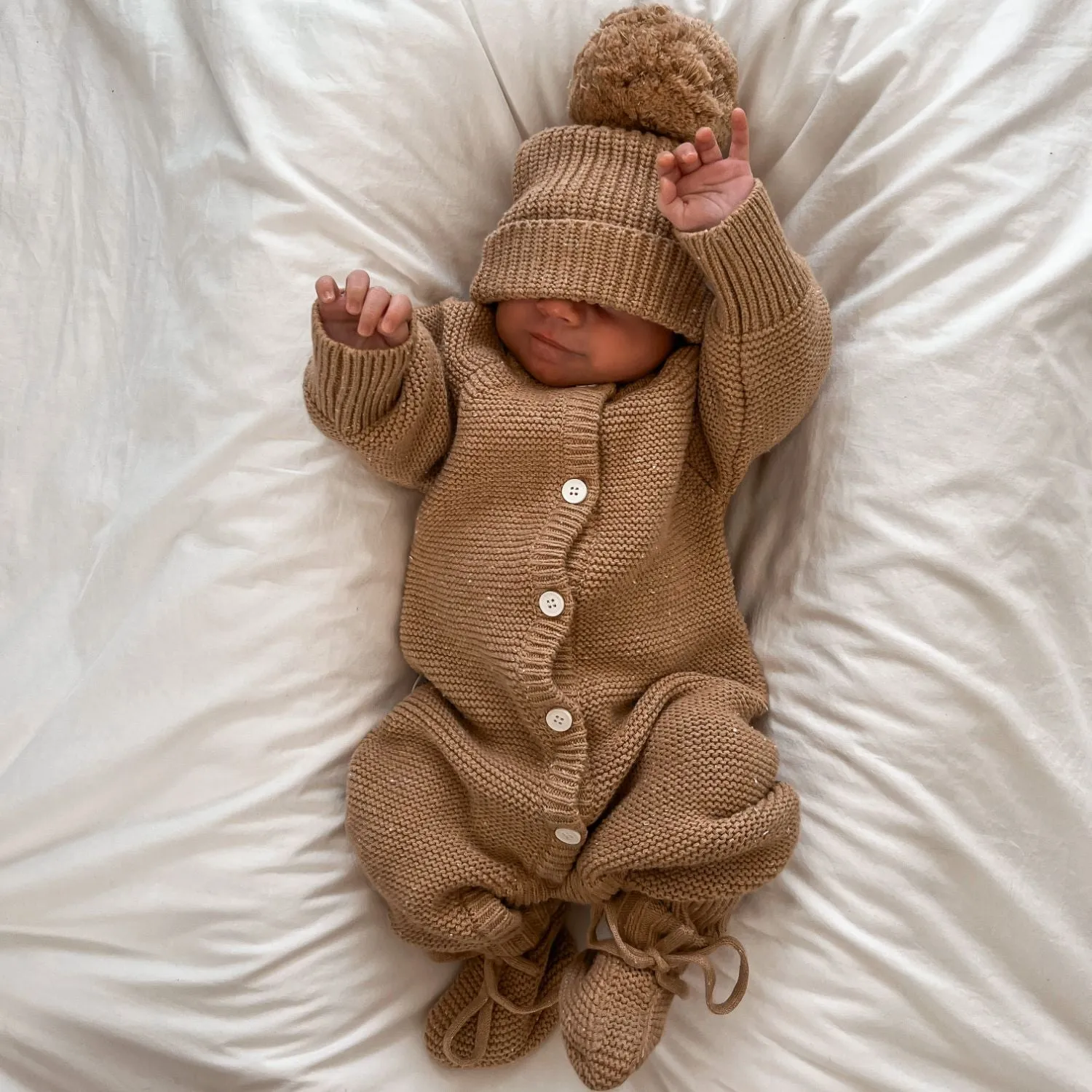 CLASSIC KNIT ROMPER | MAPLE FLECK