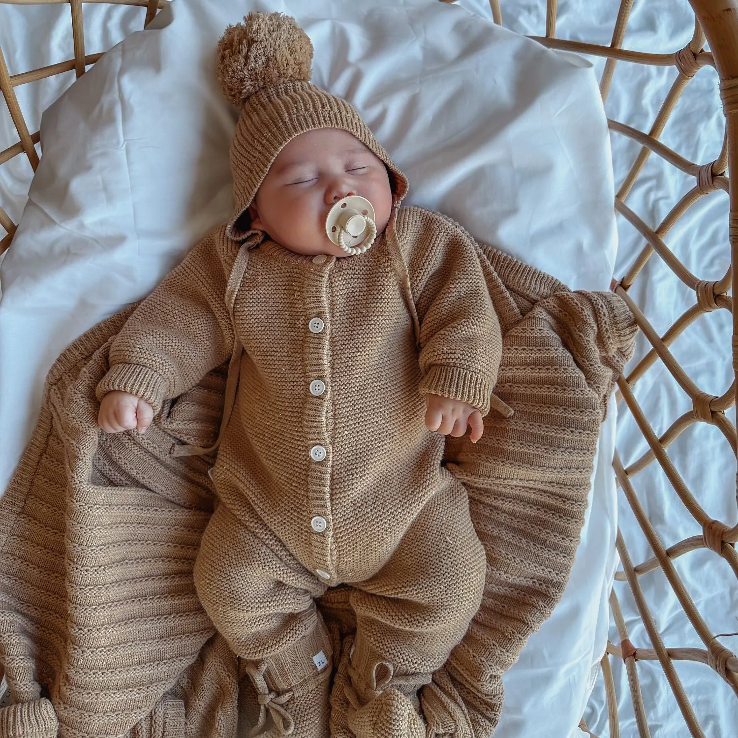 CLASSIC KNIT ROMPER | MAPLE FLECK
