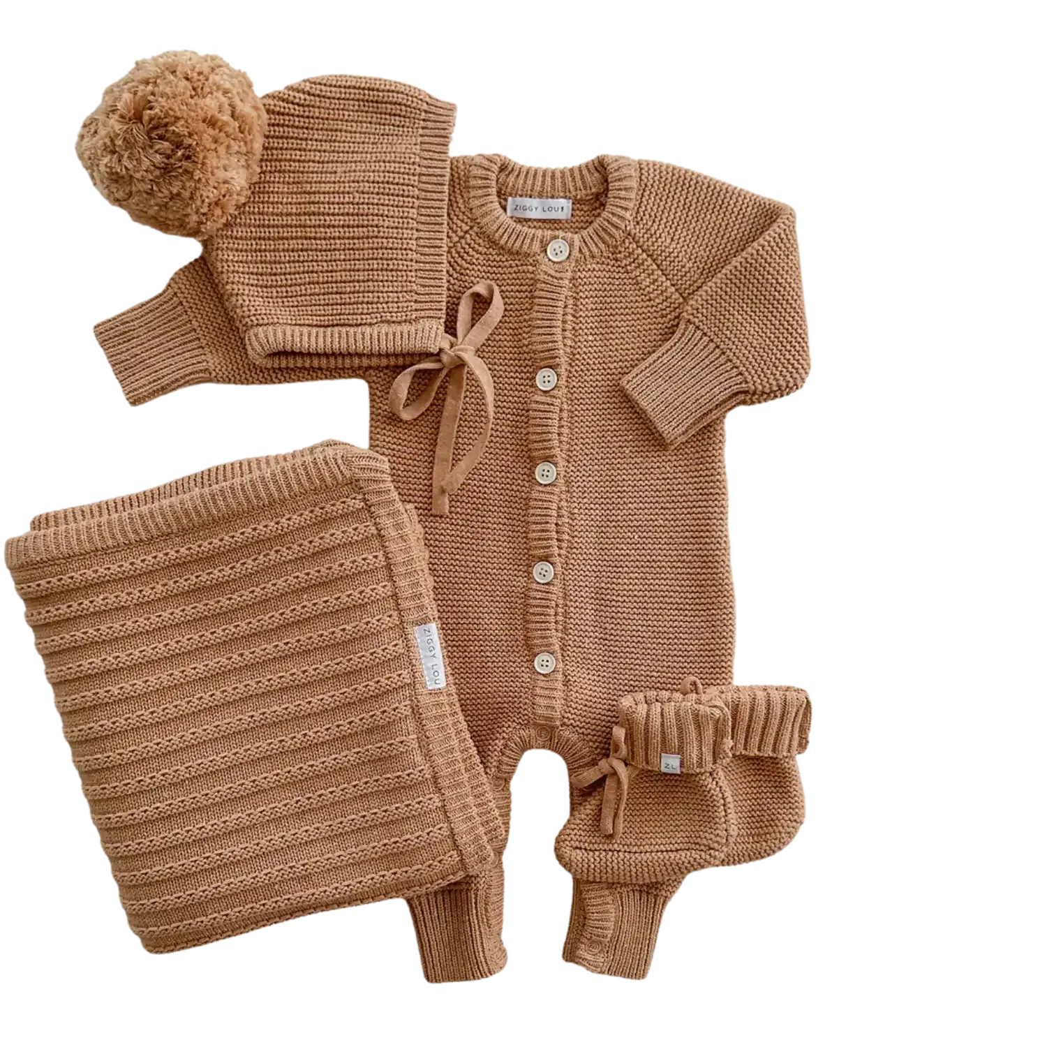 CLASSIC KNIT ROMPER | MAPLE FLECK
