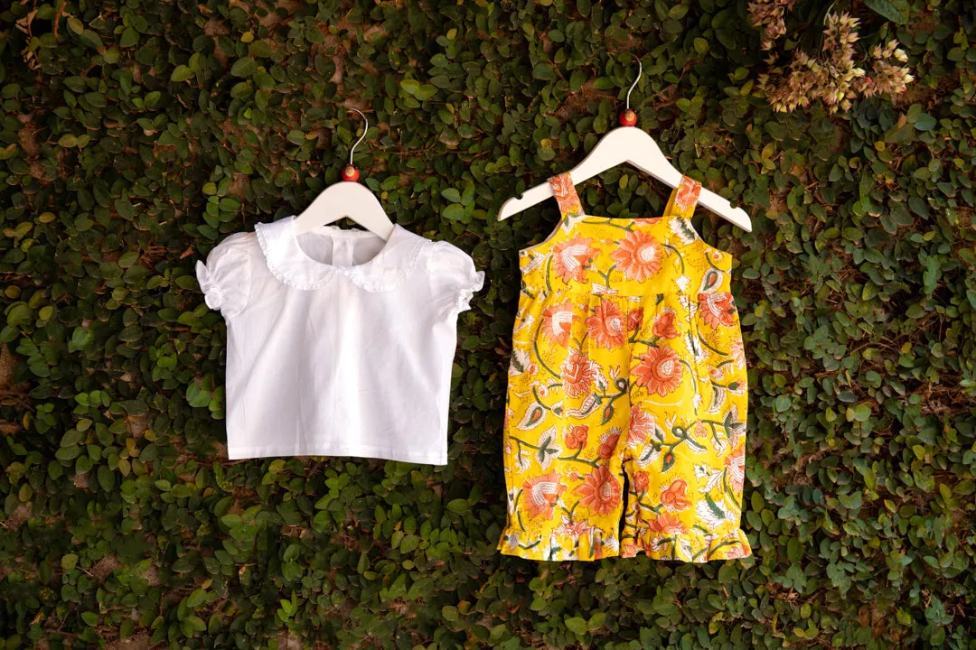 Comfy Printed Cotton Romper Set