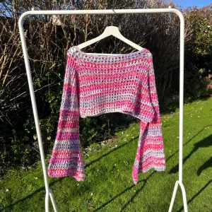 Cropped Crochet Jumper