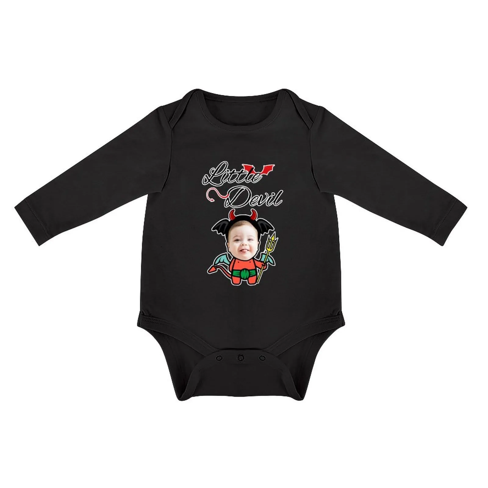 Custom Face Best Love For You Infant Bodysuit One Piece Jumpsuit Personalized Long Sleeve Rompers Baby Clothes