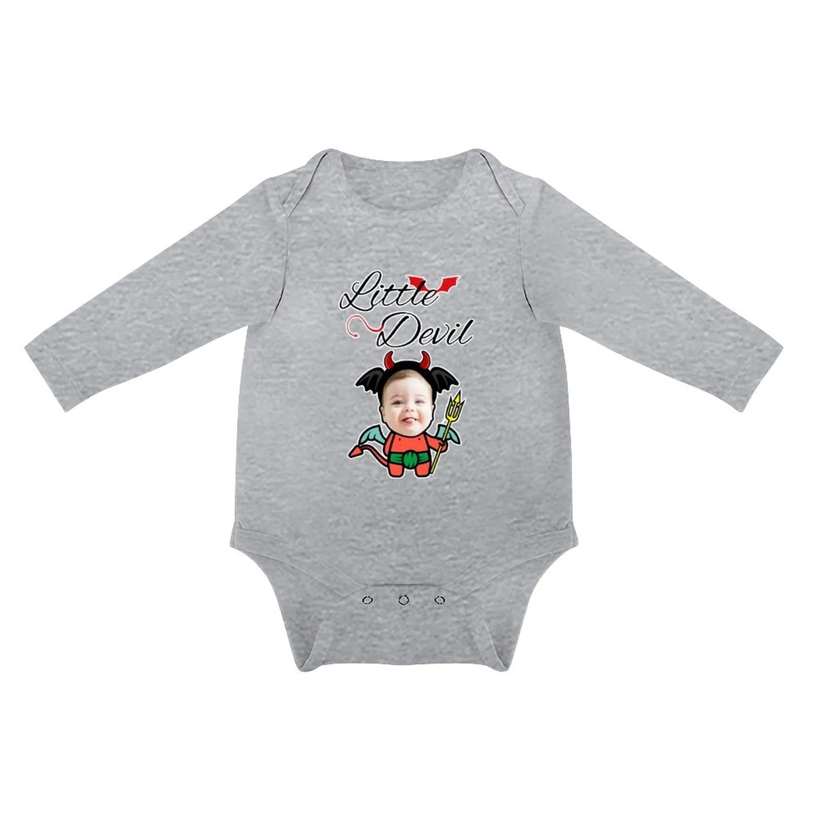 Custom Face Best Love For You Infant Bodysuit One Piece Jumpsuit Personalized Long Sleeve Rompers Baby Clothes