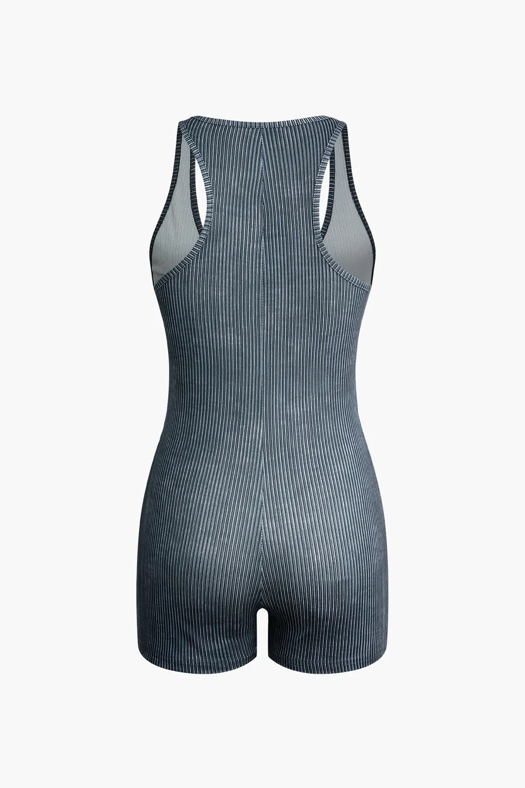 Cut Out V-neck Asymmetrical Romper