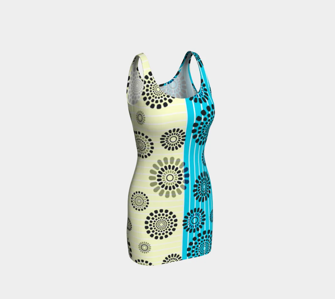 Daisy Wheel Bodycon Dress