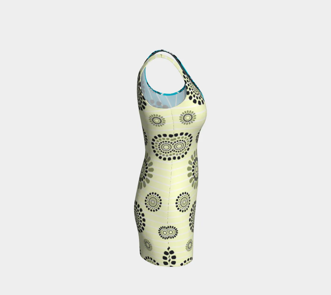 Daisy Wheel Bodycon Dress