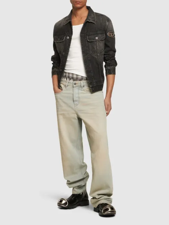 Diesel   D-Macro cotton denim straight jeans 