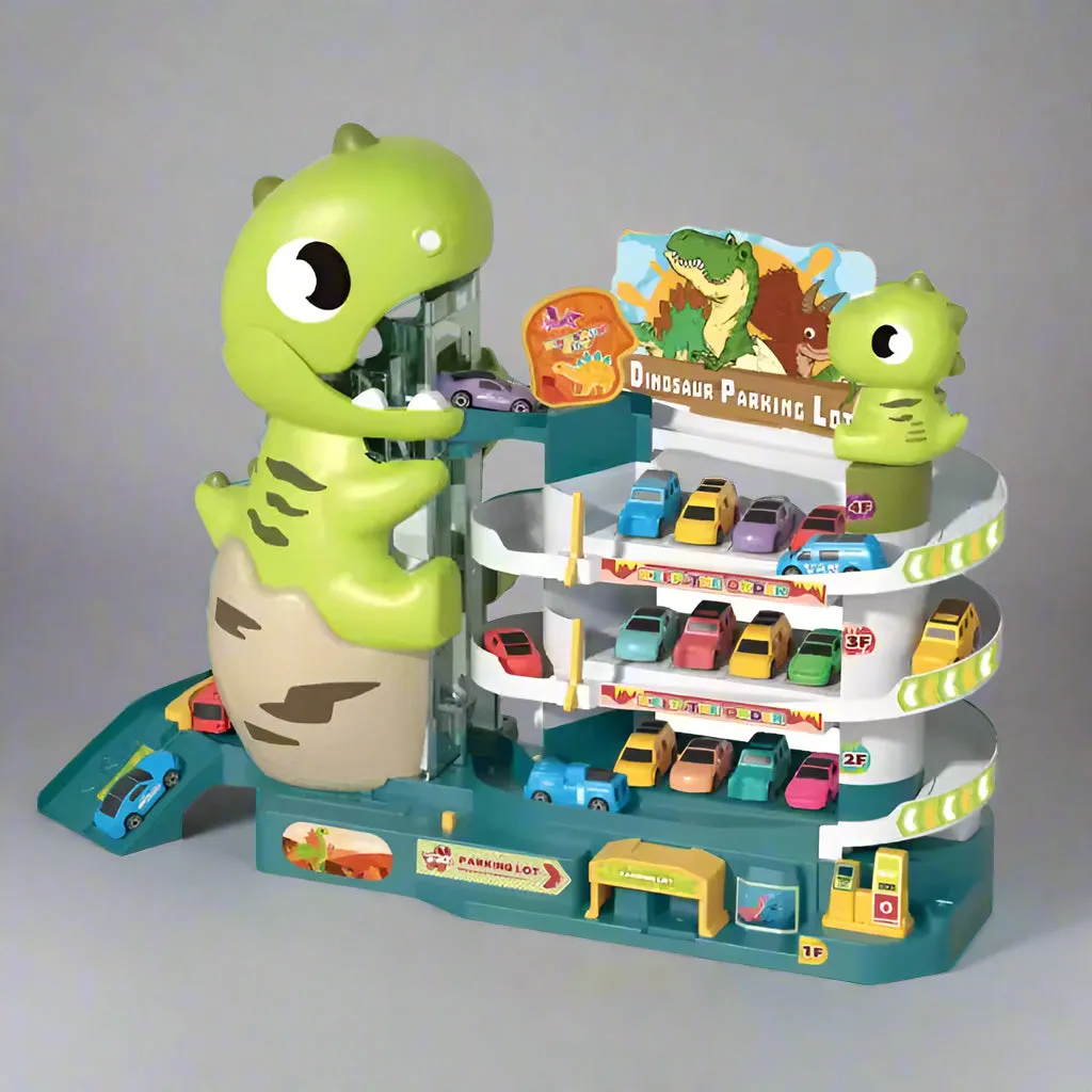 DINOSAUR PARKING BUILDING URBAN TRACK