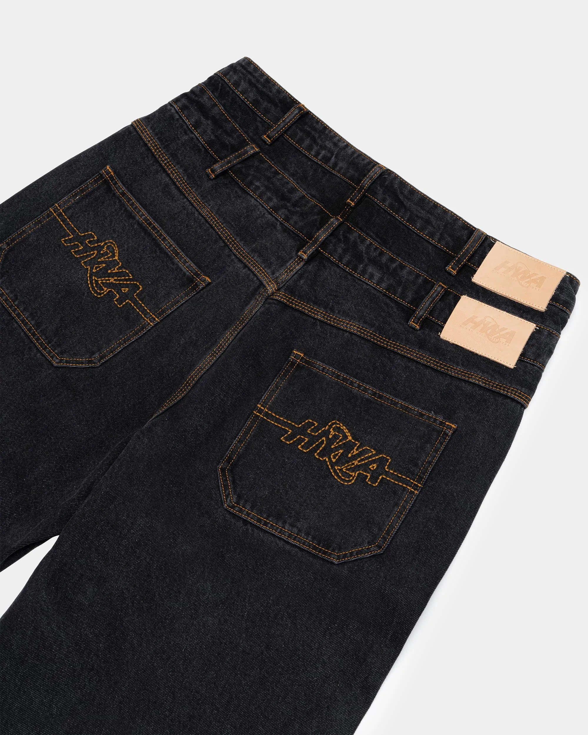 Double Belt Denim - Noir