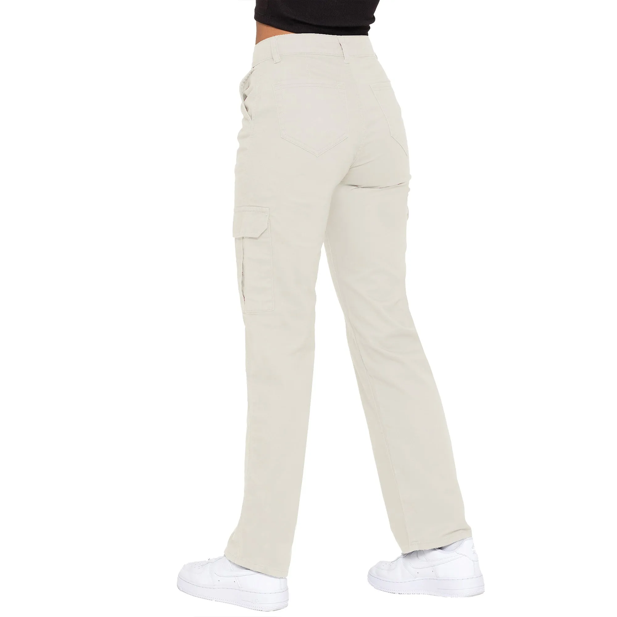 Enzo |  Womens Cargo Denim Jeans