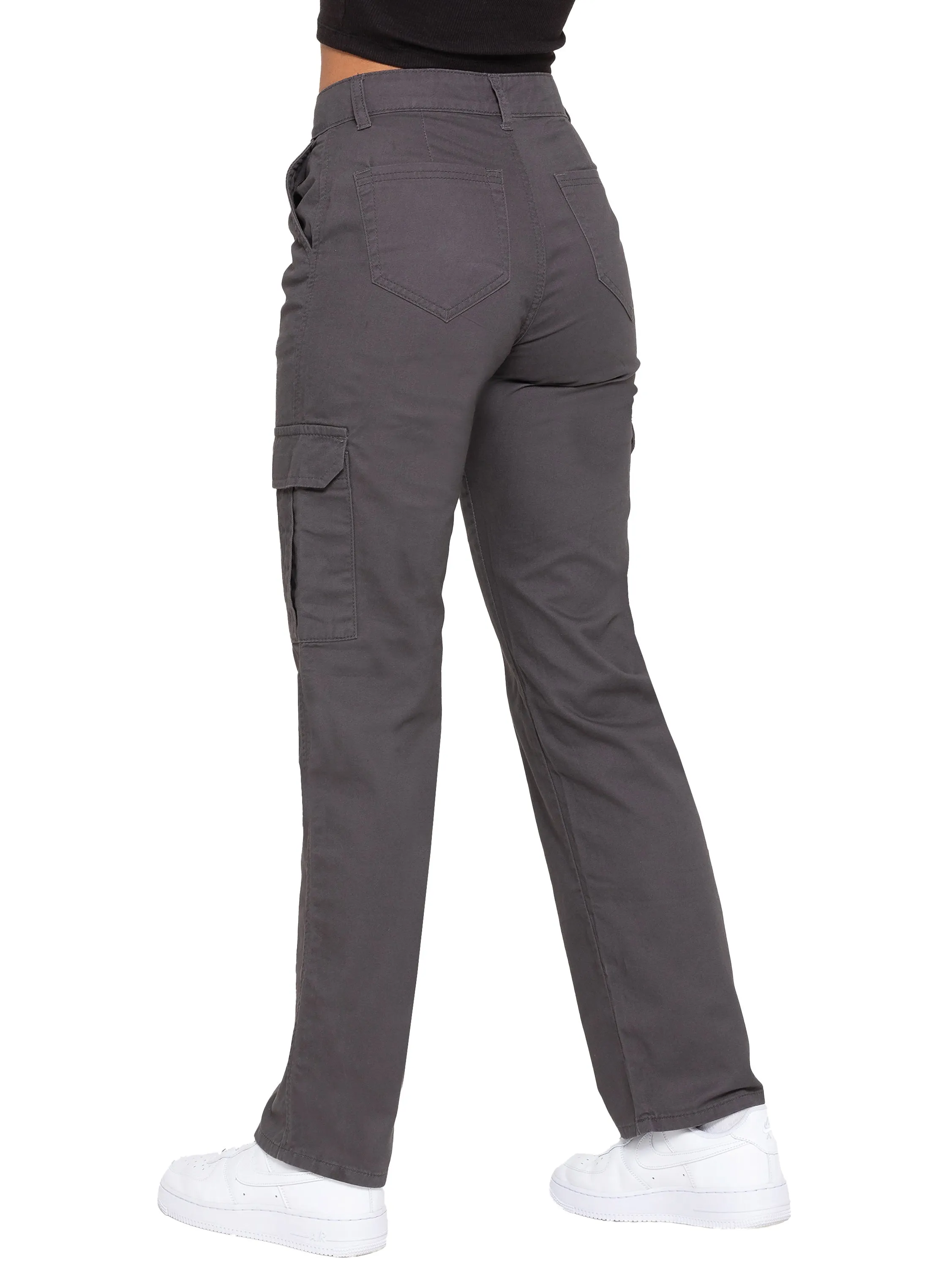 Enzo |  Womens Cargo Denim Jeans
