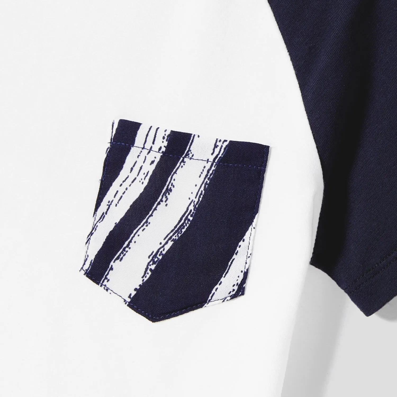 Family Matching Belted Striped Short-sleeve Dresses and Cotton Colorblock Short-sleeve T-shirts Sets