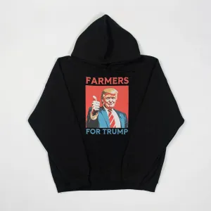 Farmers for Trump Black Hoodie - Trump '24