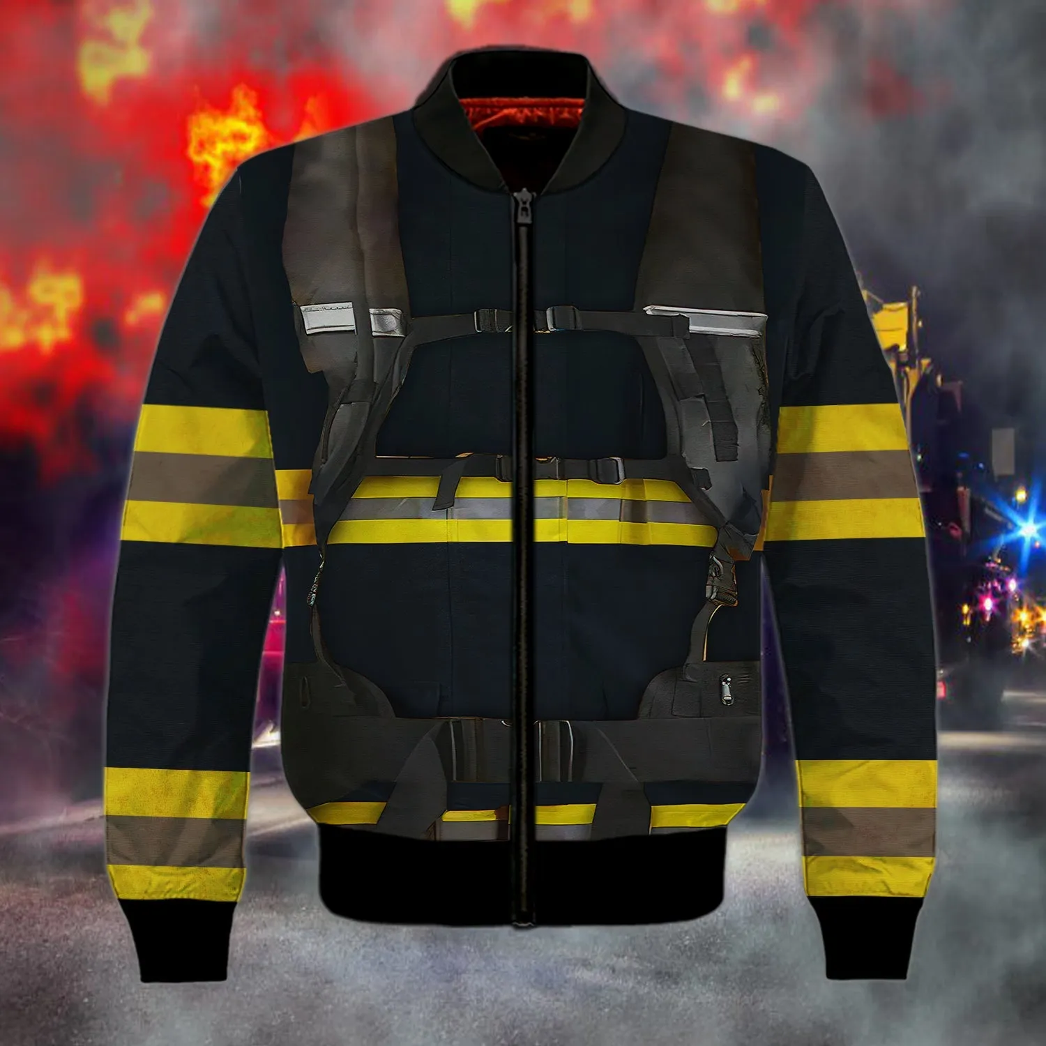 Firefighter Uniform and Extinguisher 3D Full Printed Sweatshirt, Idea Gift for Firefighter