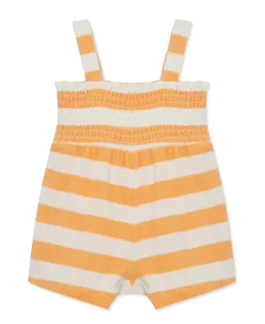 Focus Kids Banana Stripe Terry Romper (12M-24M)