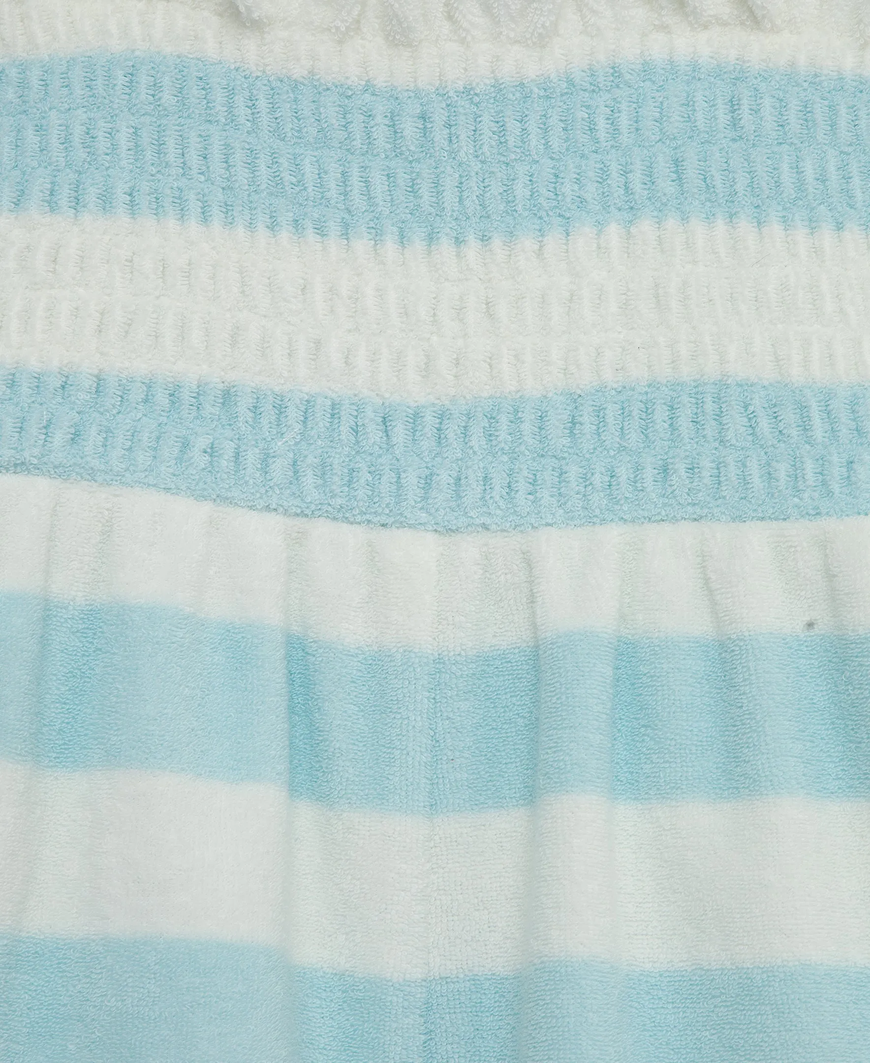 Focus Kids Blue Stripe Terry Romper (3M-12M)