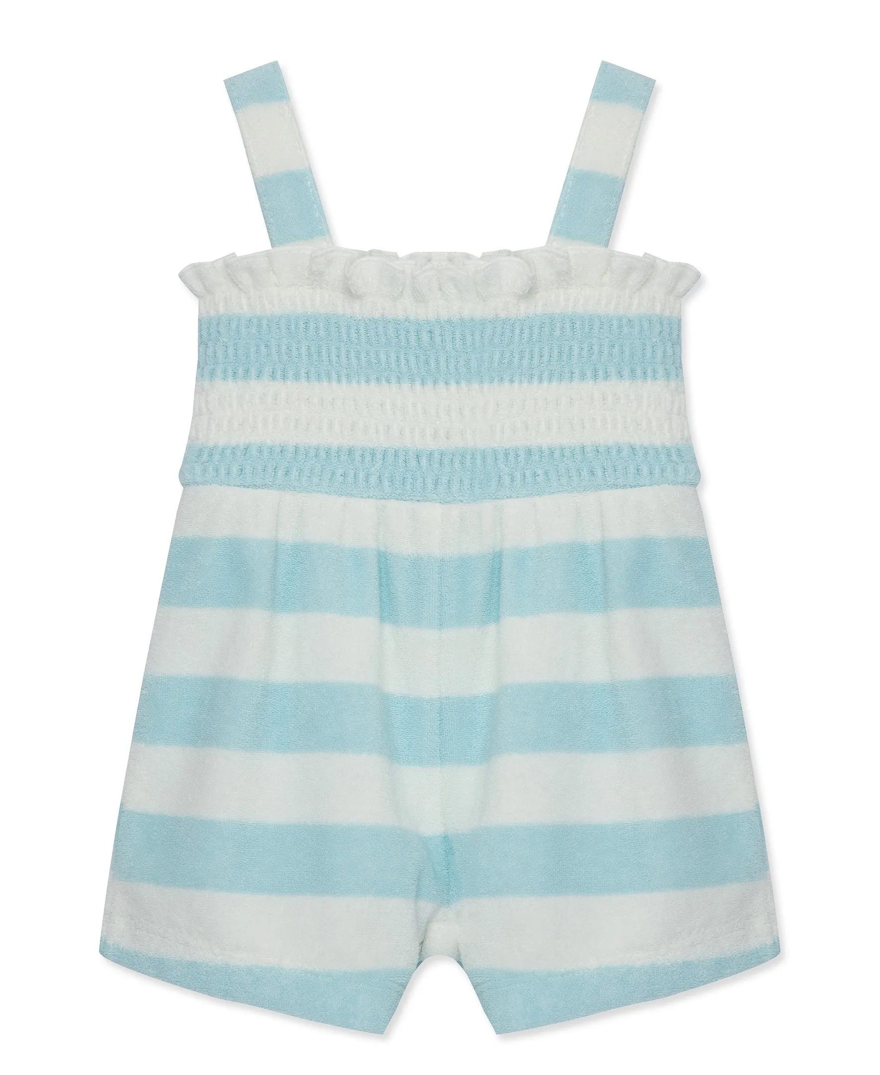 Focus Kids Blue Stripe Terry Romper (3M-12M)