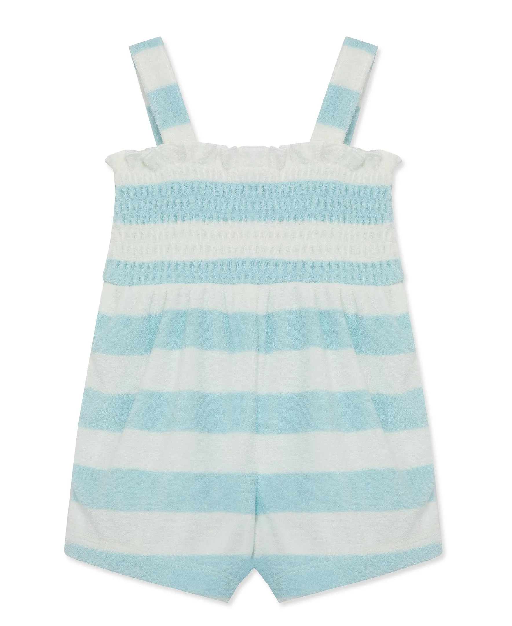 Focus Kids Blue Stripe Terry Romper (3M-12M)